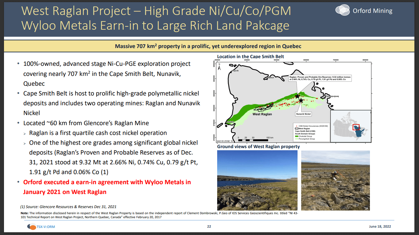 Orford Mining (TSX-V: ORM) - Gold Drilling Starts And Wyloo Spends Big on Nickel