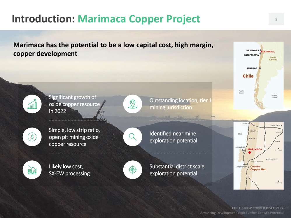 Marimaca Copper (TSX-V: MARI) - A Unique Copper Development Project
