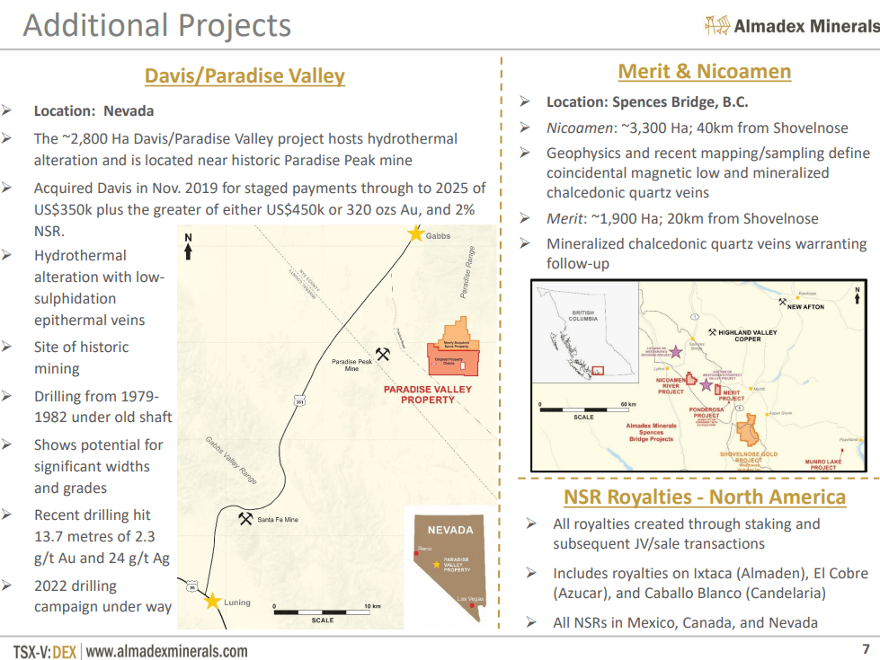 Almadex Minerals (DEX) - North American Gold Silver Exploration