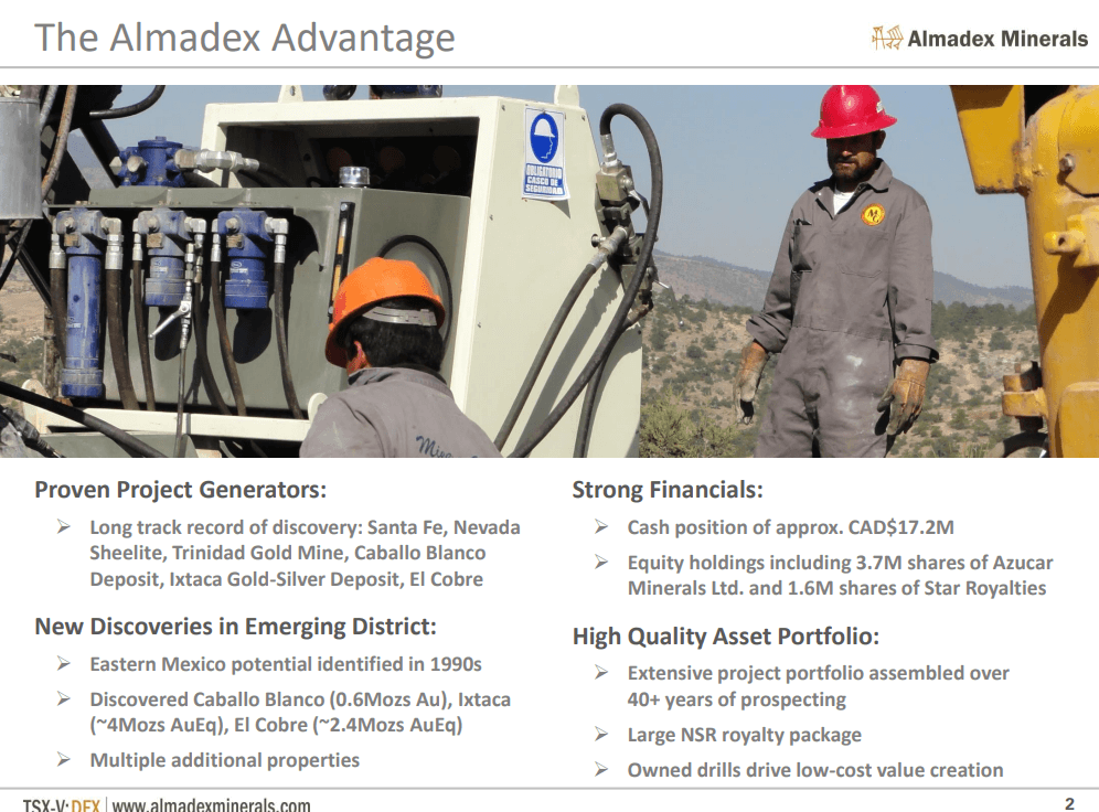Almadex Minerals (DEX) - North American Gold Silver Exploration