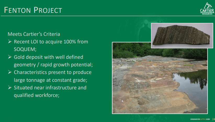 Cartier Resources (ECR) - Chimo Leads the Way for Portfolio Explorer