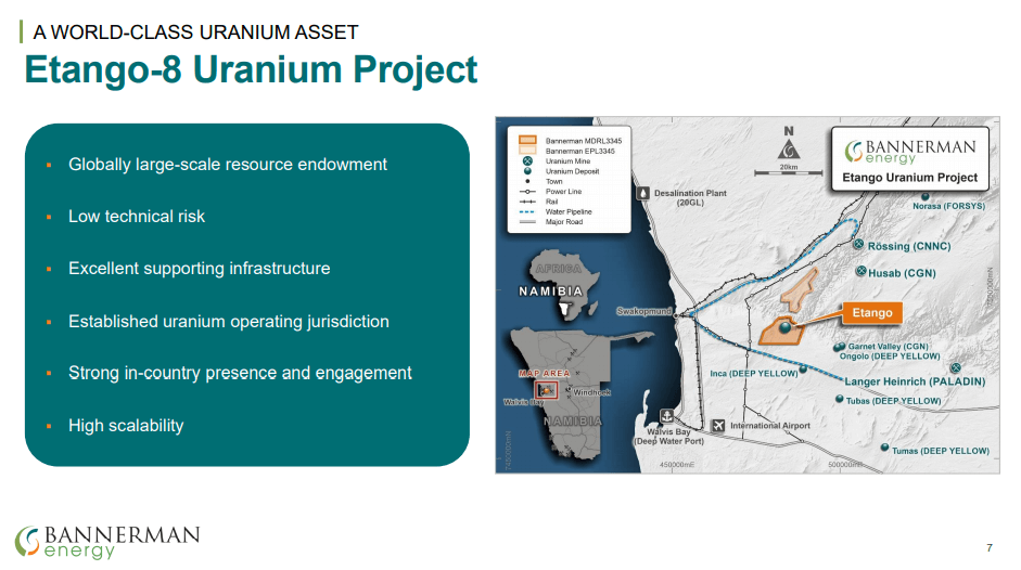 Bannerman Energy (BMN) - Top 10 Uranium Producer is Realistic Target
