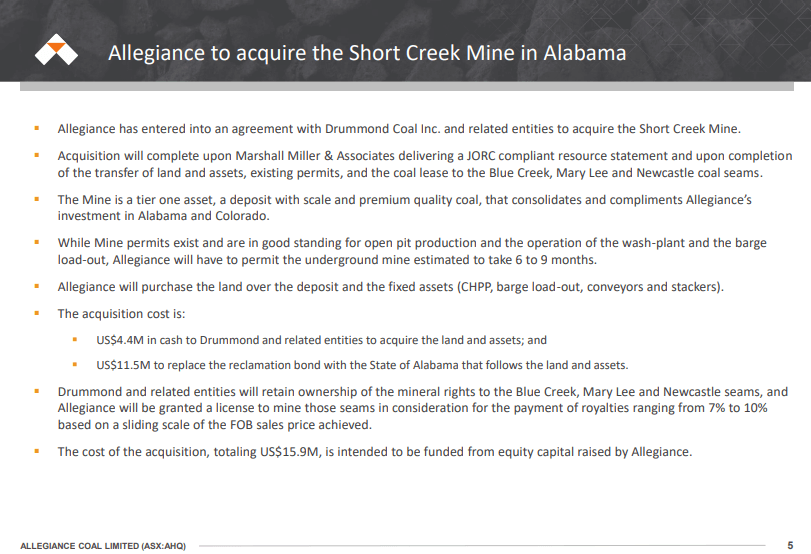 Allegiance Coal (ASX: AHQ) - Hitting Revenues Targets and Scaling Up