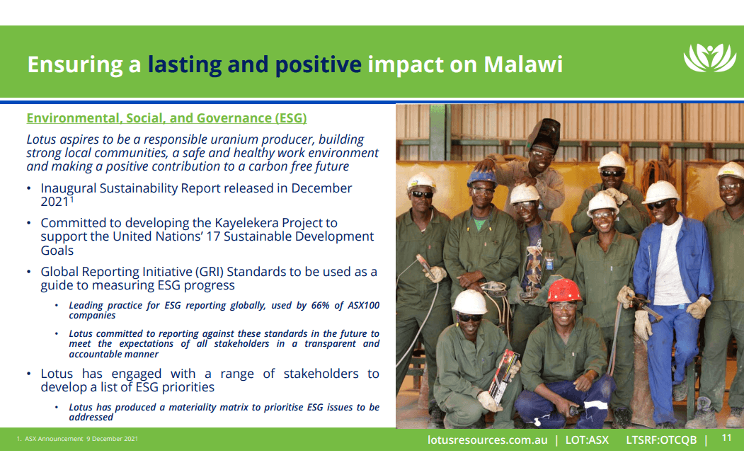 Lotus Resources (ASX: LOT) - Uranium Developer Aiming for 2024 Production