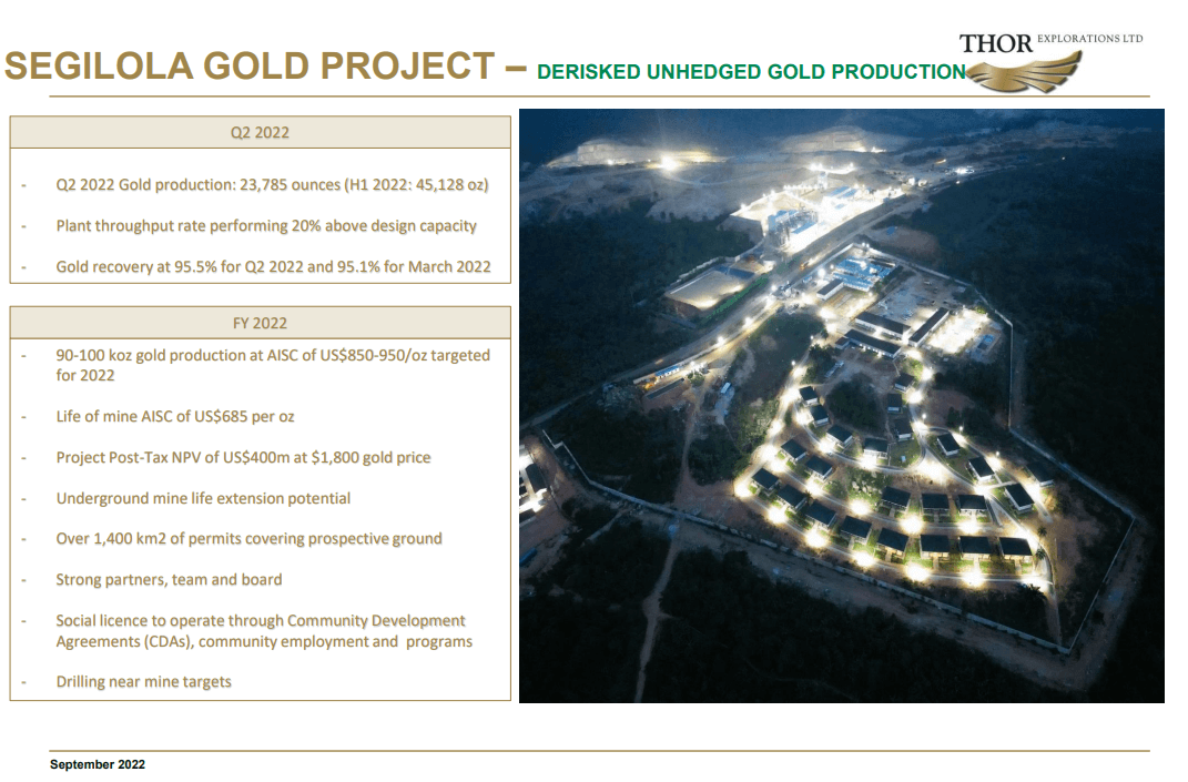 Thor Explorations (THX) - 100,000 oz pa Gold Producer Plus 2nd Asset