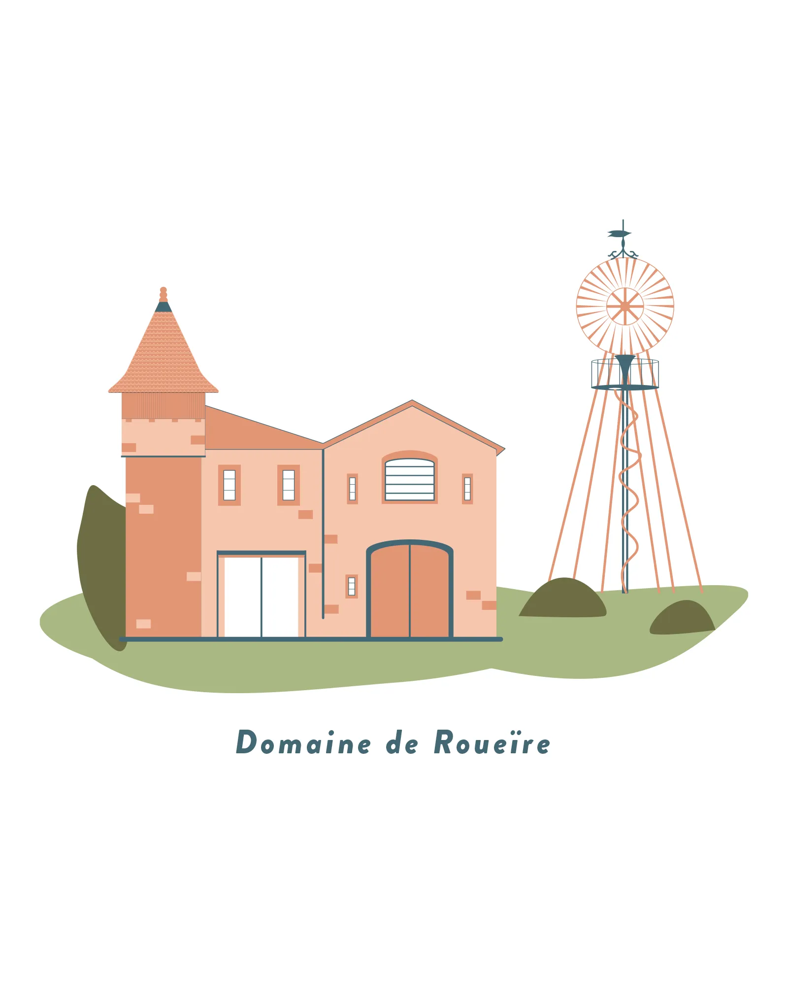 Illustration Domaine de Roueïre.
