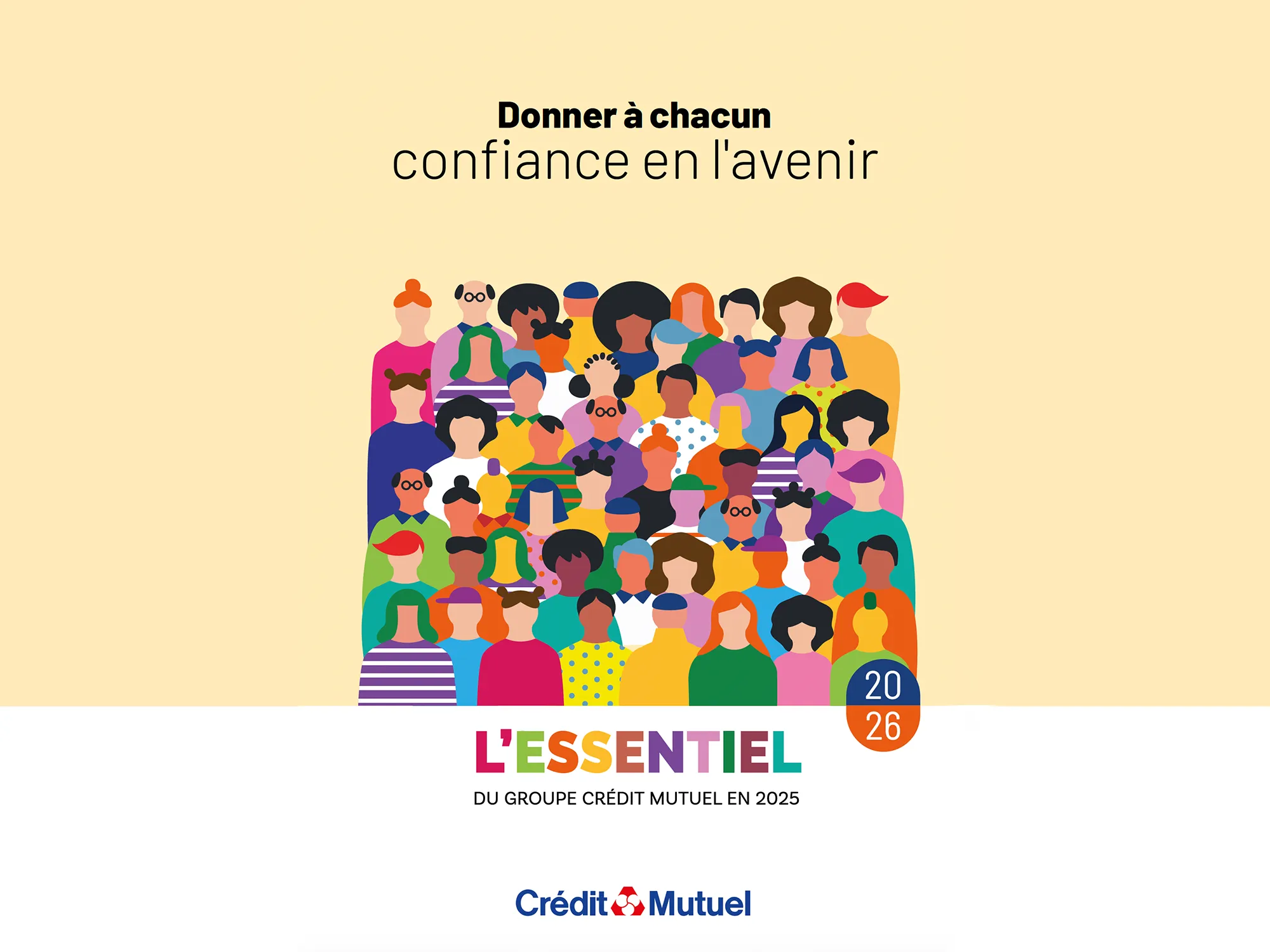 Visuel de la couverture du rapport d'activités 2025.