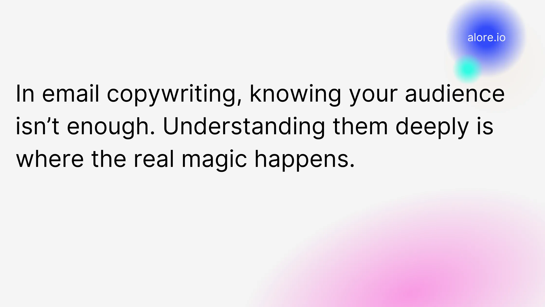 In email copywriting, knowing your audience isn’t enough. Understanding them deeply is where the real magic happens.