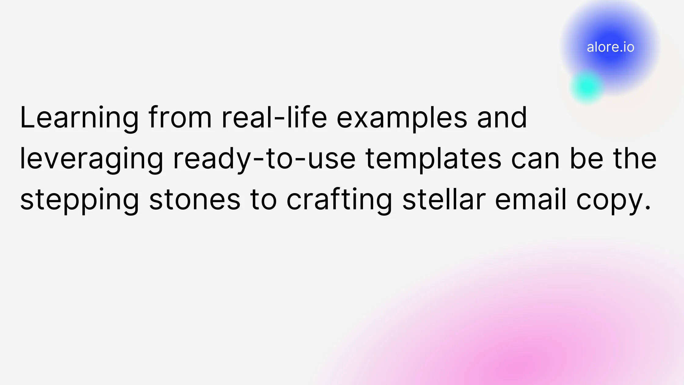 Learning from real-life examples and leveraging ready-to-use templates can be the stepping stones to crafting stellar email copy.