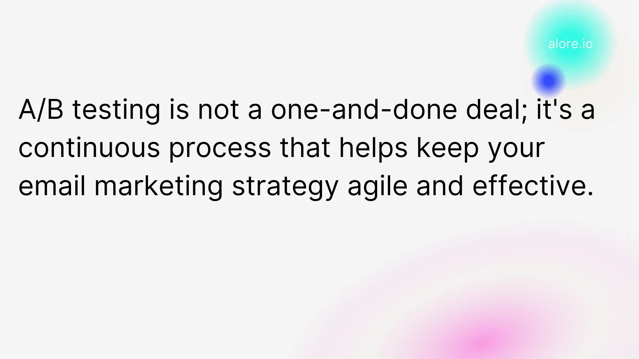 Even a small change in your email, like the word order in the subject line, can have a significant impact on open rates.