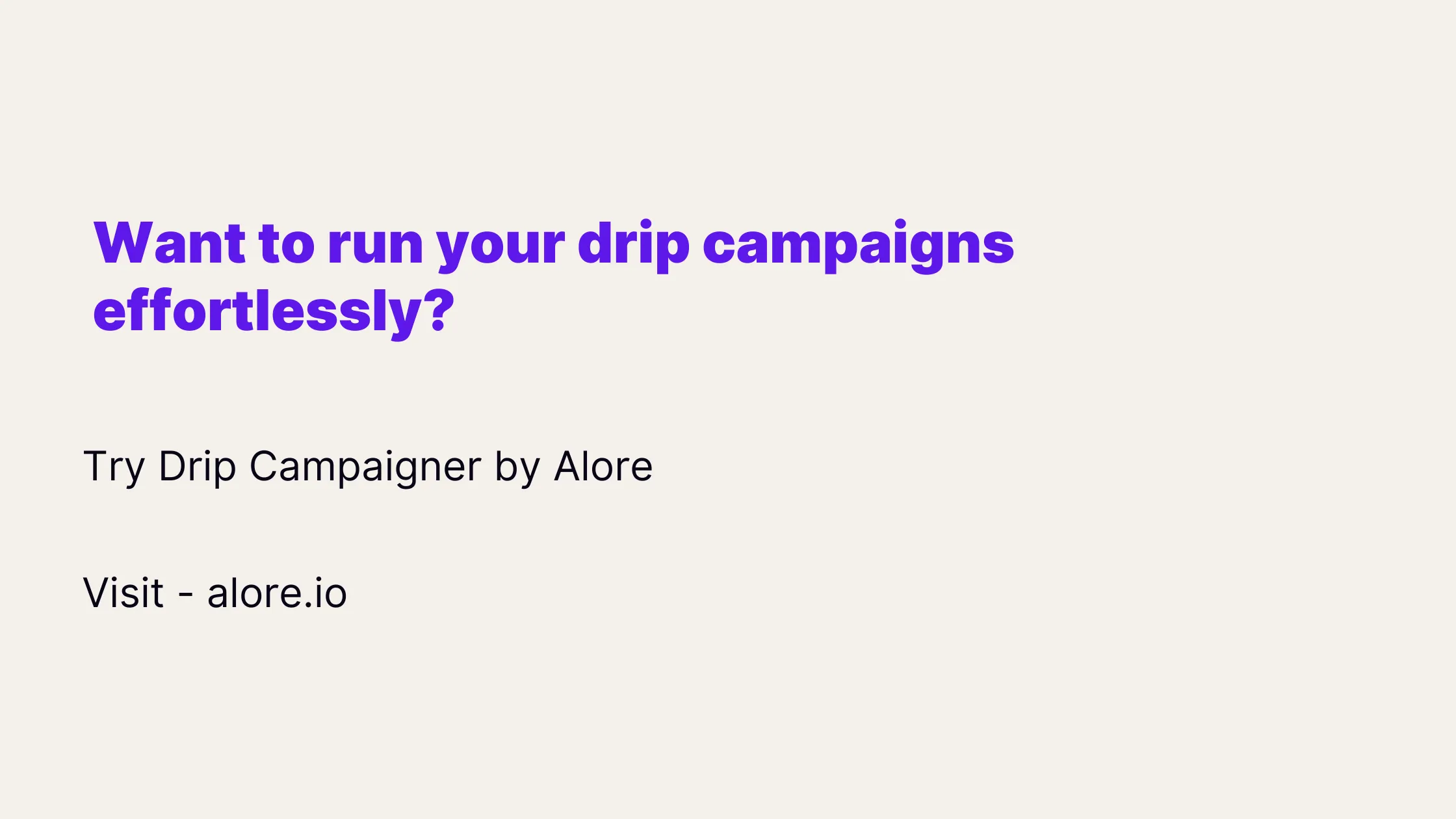 Try Alore