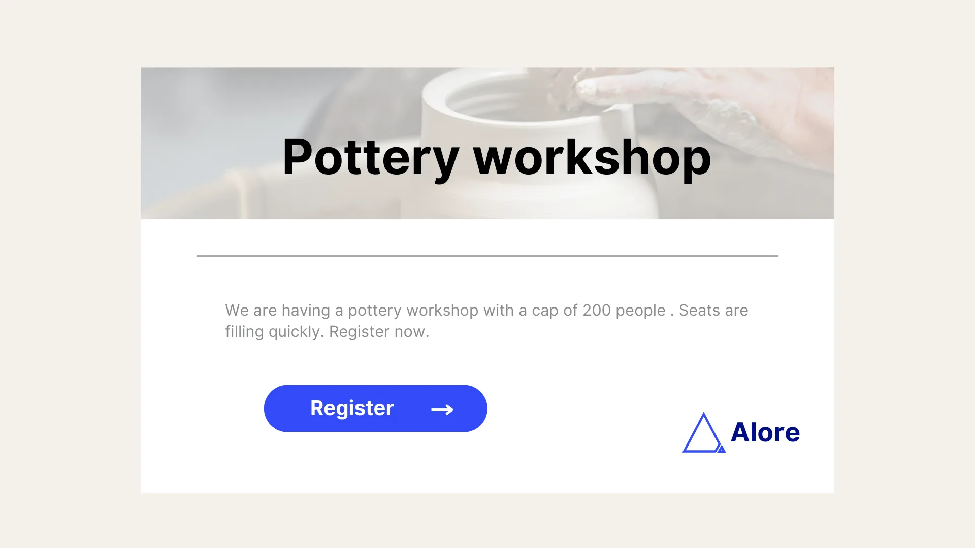 The Training/Workshop Invite Email