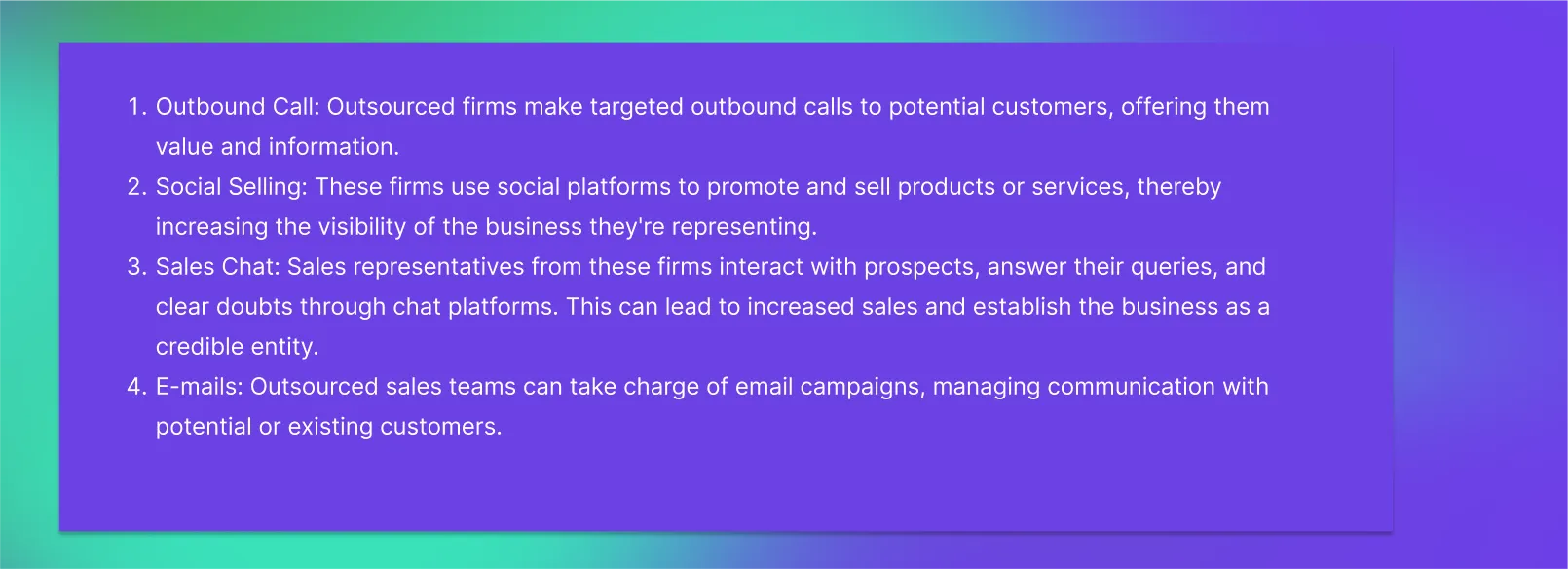 How to decide if you need Sales Outsourcing