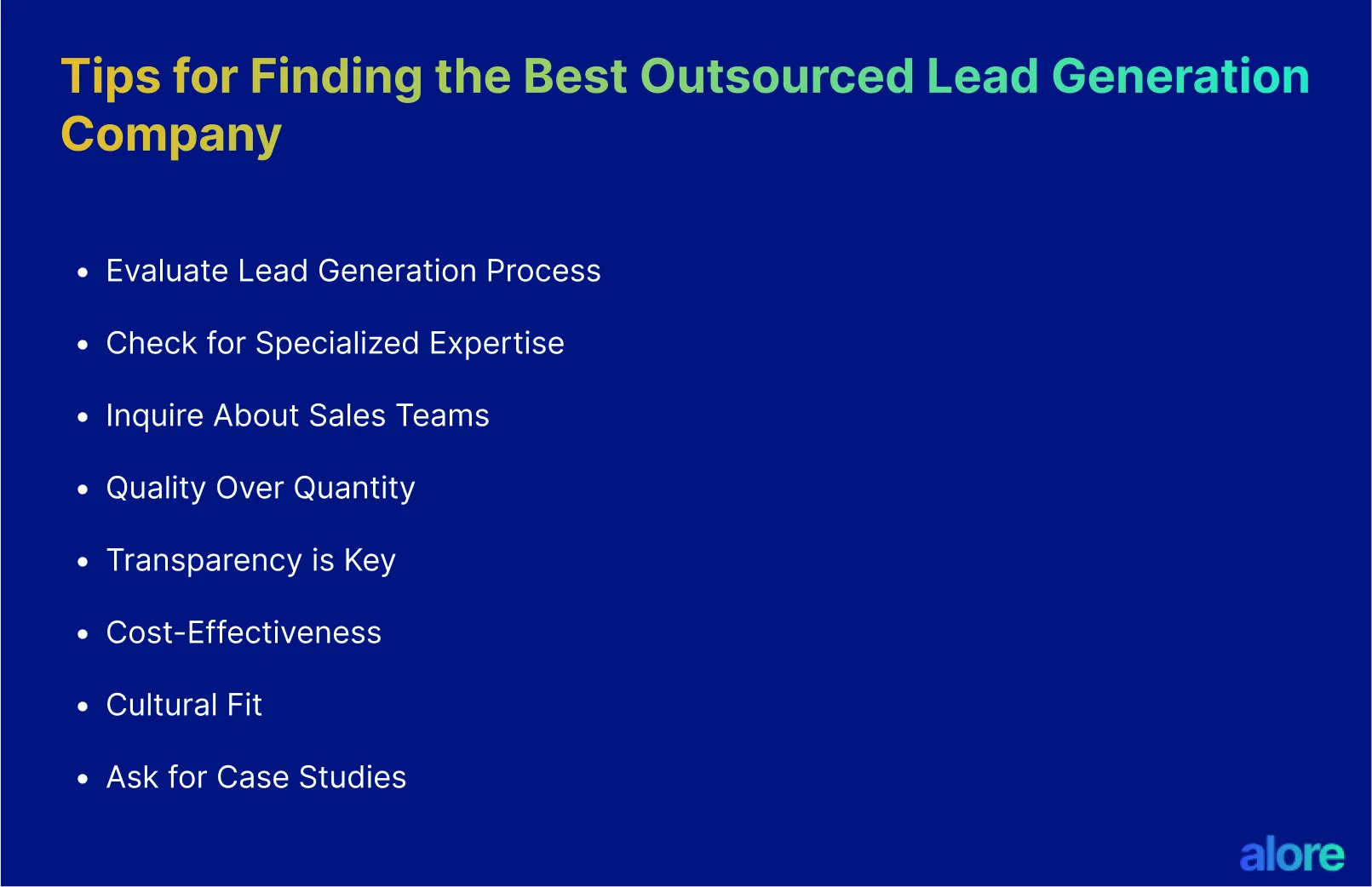 Tips for Finding the Best Outsourced Lead Generation Company