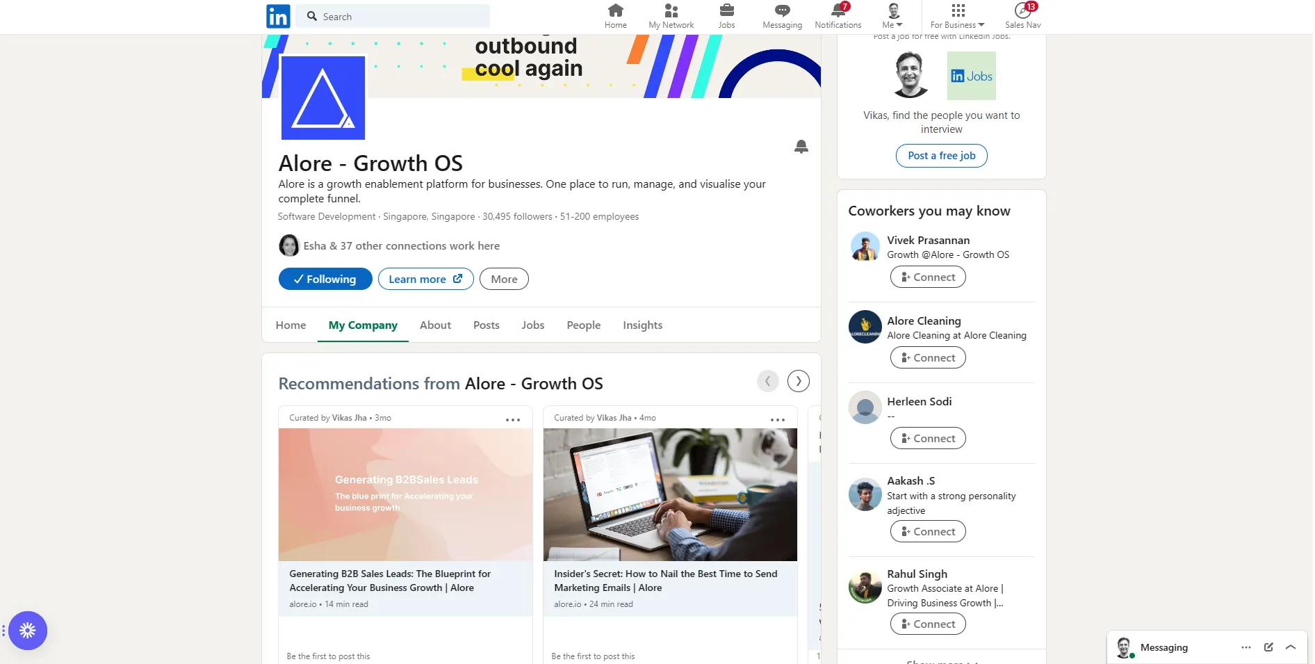 Regukar content on Social Media can generate inbound leads