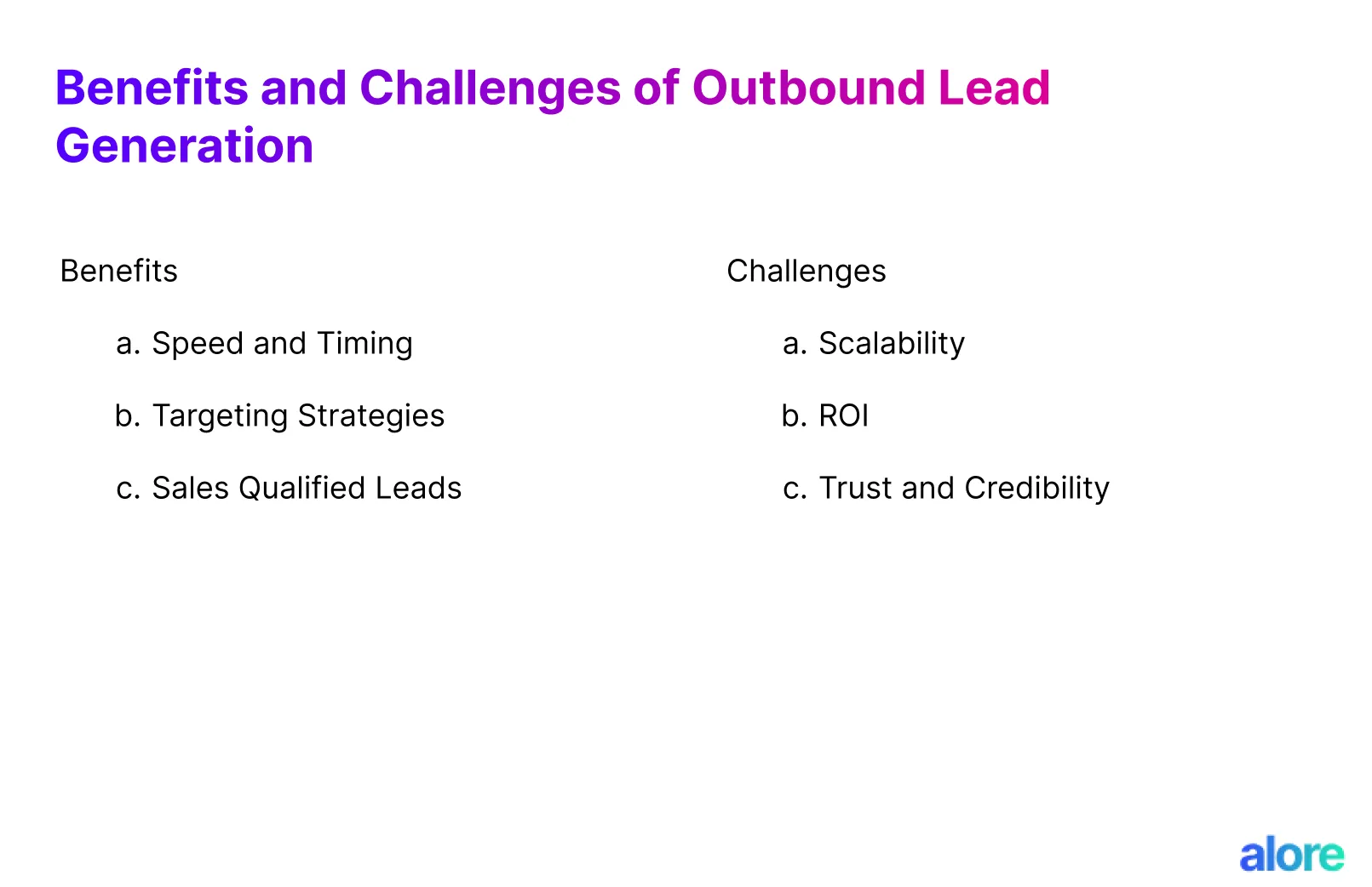 Benefits and Challenges of Outbound Lead Generation