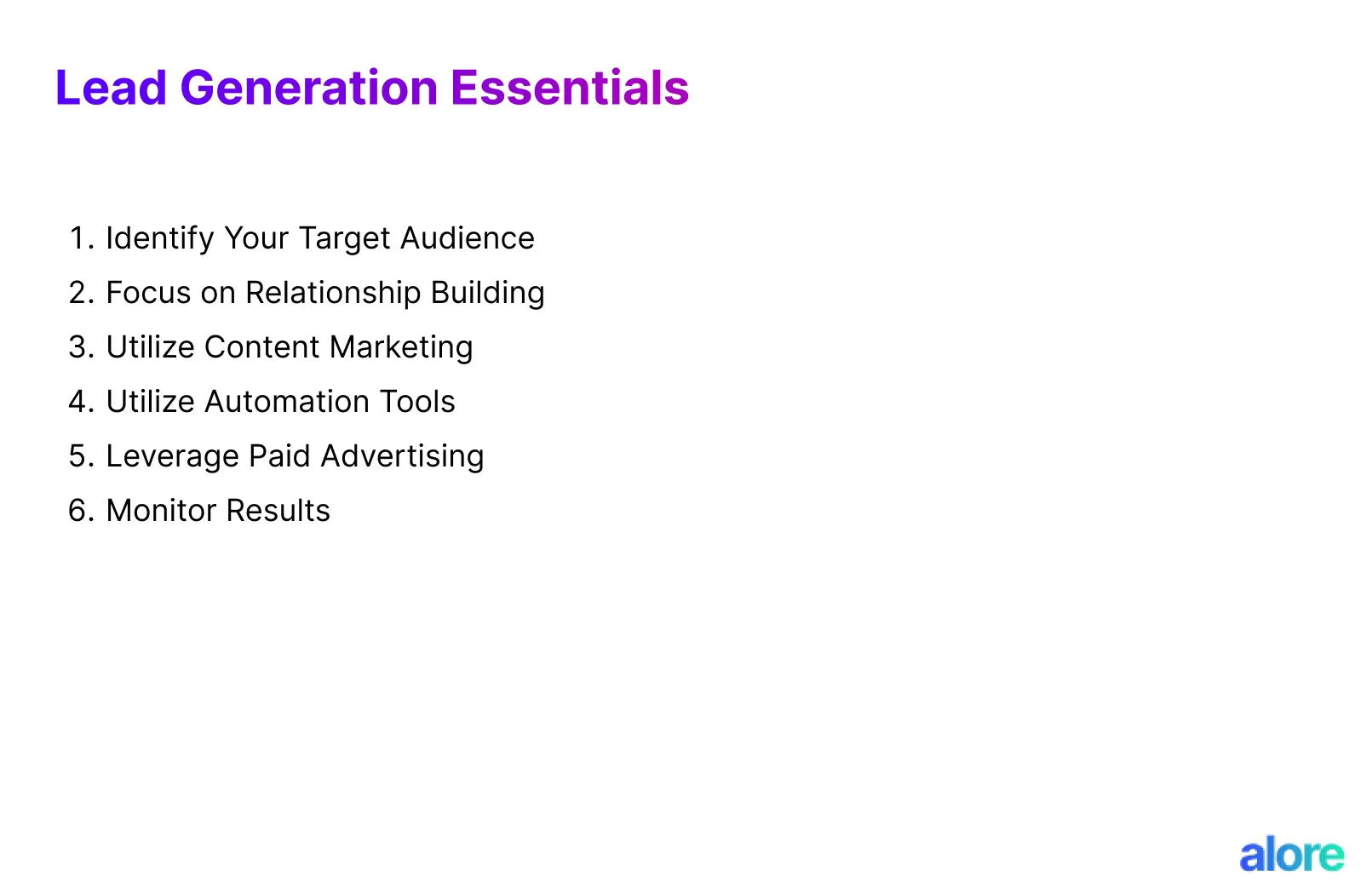 Lead Generation Essentials