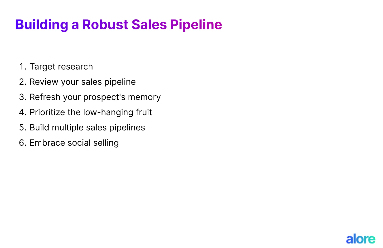 Building a Robust Sales Pipeline