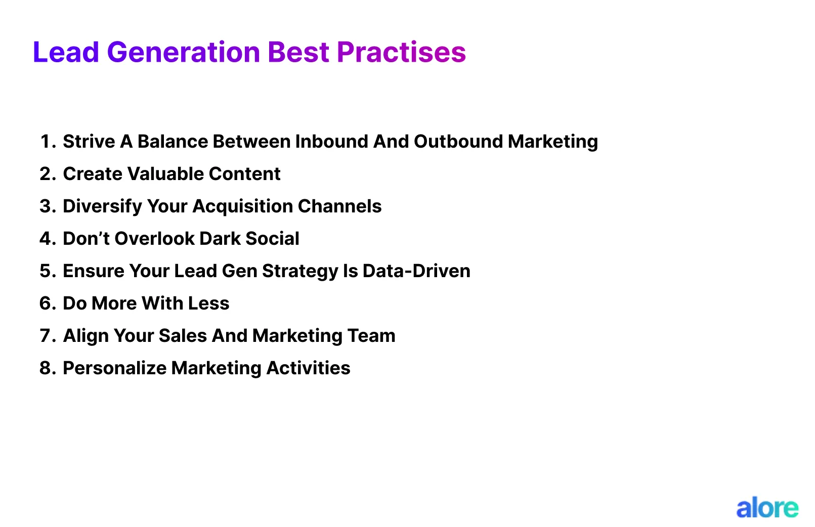 Best Practices and Practical Tips