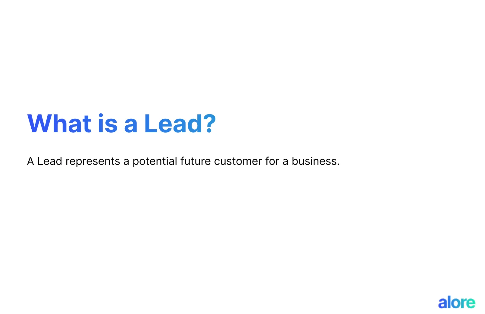 What is a Lead?