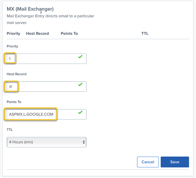 How to set up MX records on Google Workspace