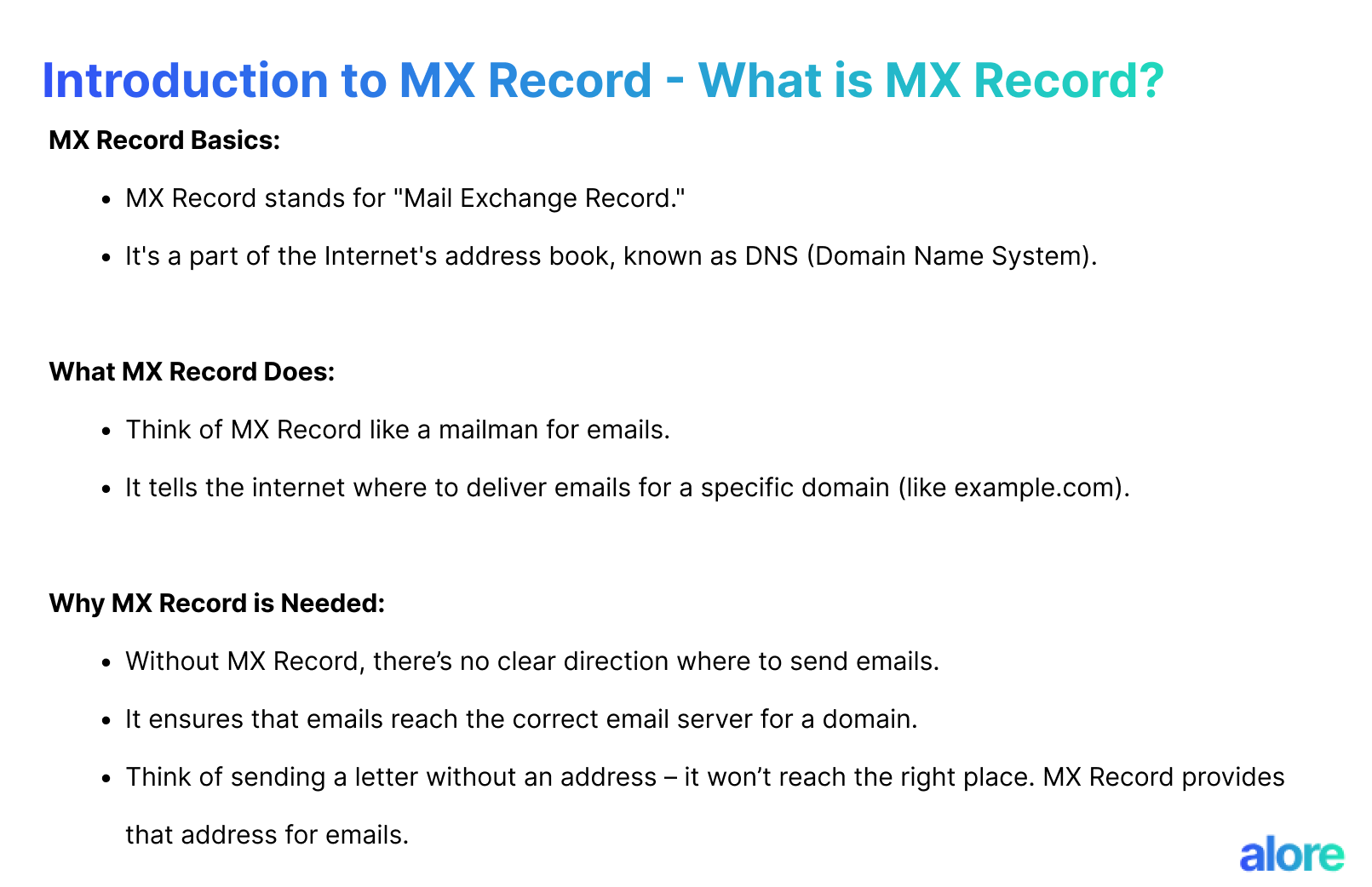 Introduction to MX Record - What is MX Record?