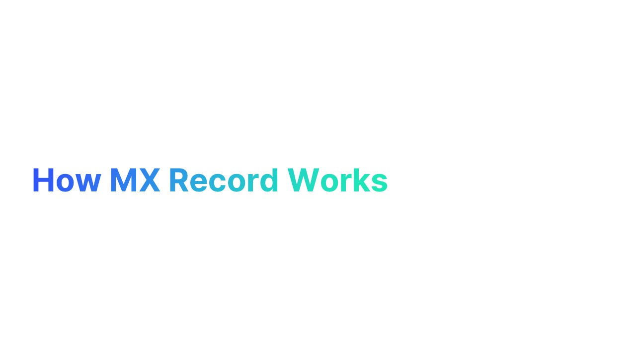 How MX Record Works