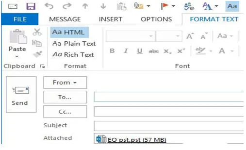 Send Large Files in Outlook
