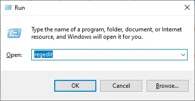 Windows Registry (Win + R)