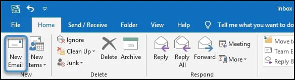 Compose New Outlook Email