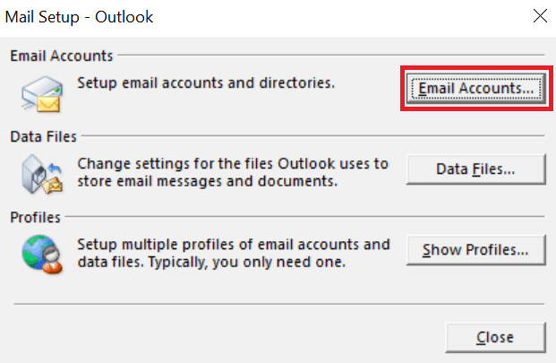 Select Email Account