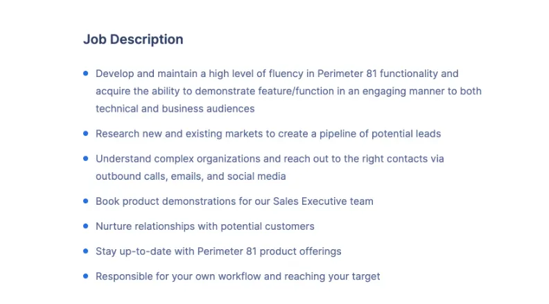 Business Development Representative Job Description to get hire
