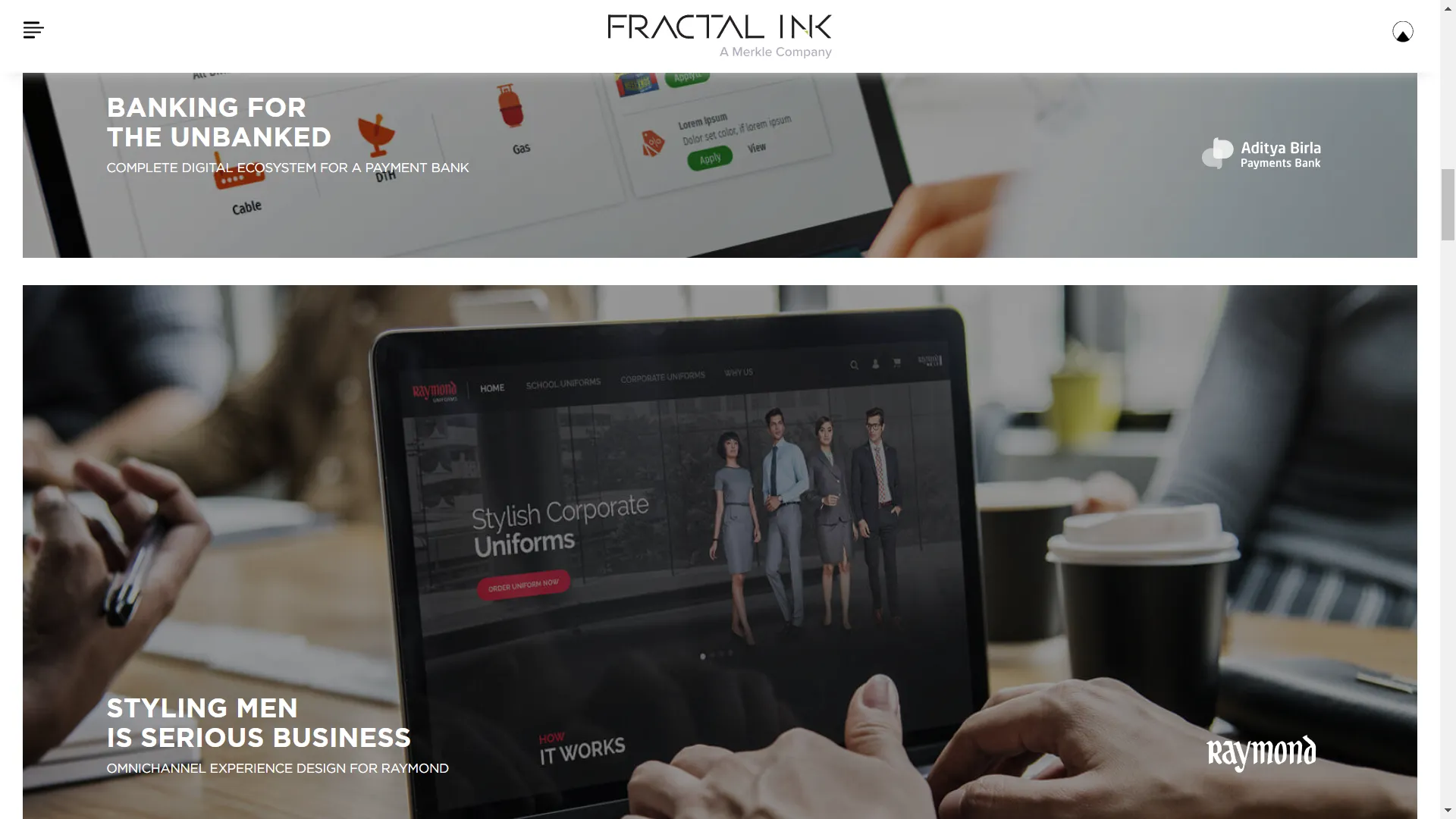 Fractal Ink Design Studio: User-Centric Web Design Tactic Layout