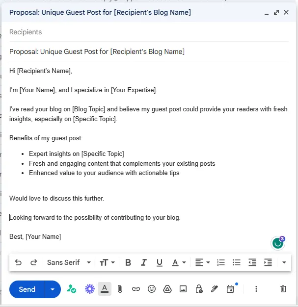 Email 1: Initial Outreach for Guest Post Proposal