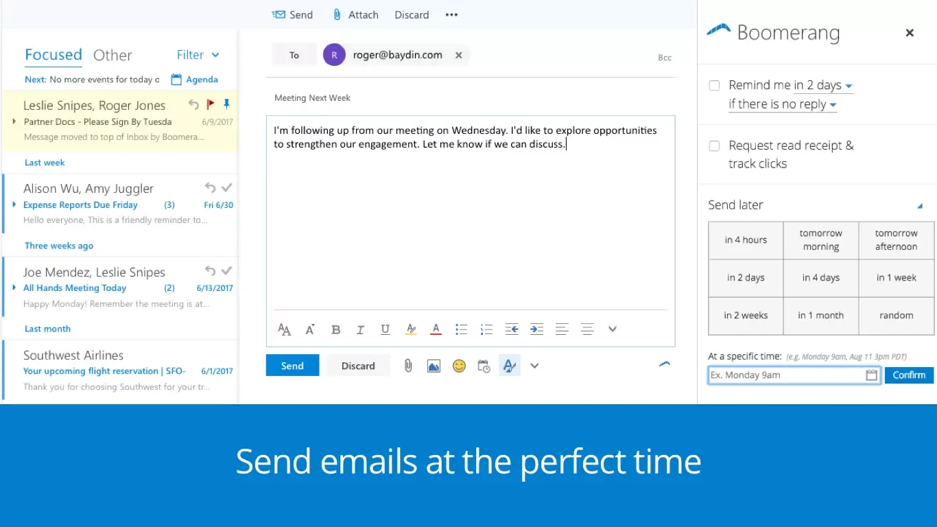 Utilize Boomerang Tool: Recurring Email Method for Outlook