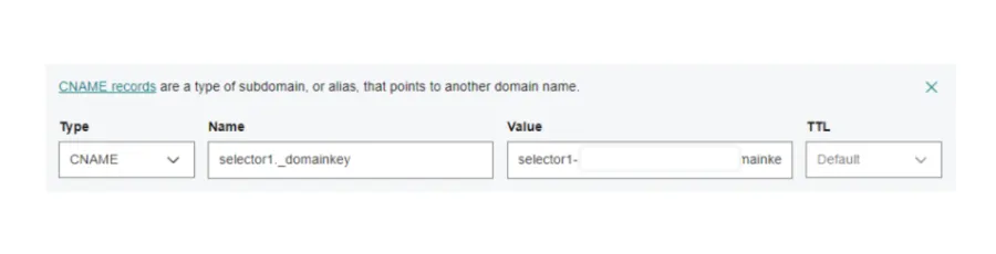 Godaddy DNS name