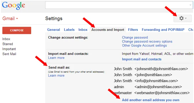 Save Changes in Gmail Setting