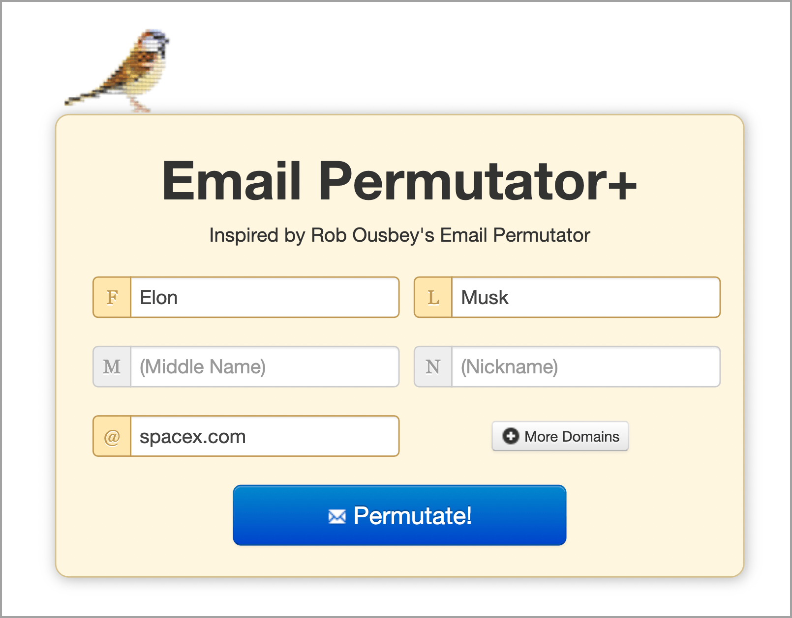 Use an Email Permutator to Identify Patterns