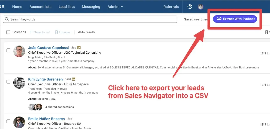 Export LinkedIn Email Addresses