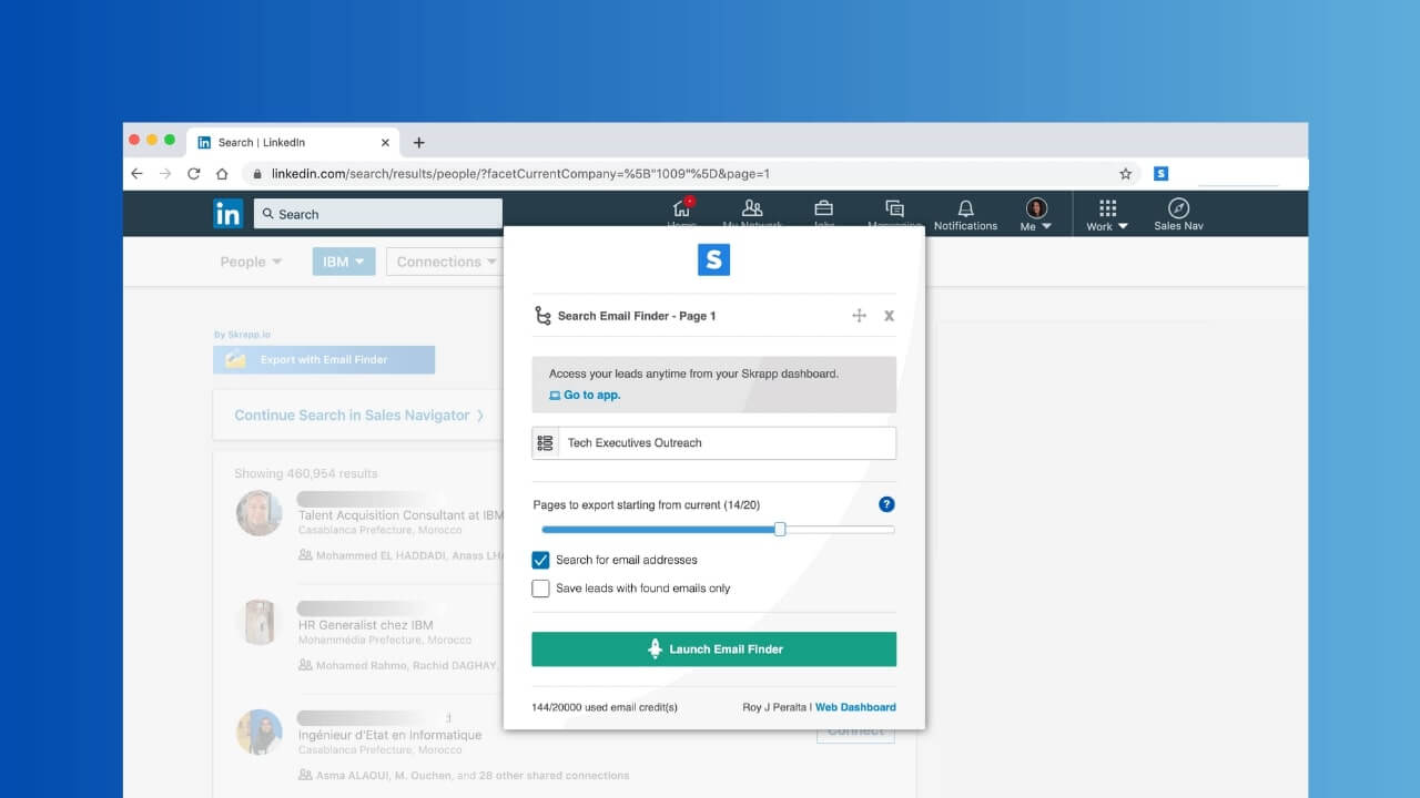 Use the LinkedIn Email Finder Tool to Extract Email Addresses