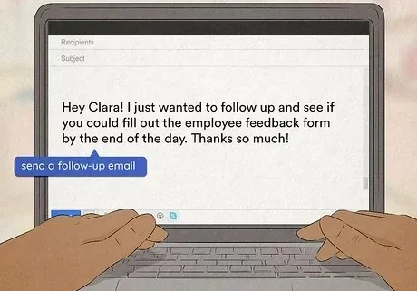 Adjust According to Urgency to follow up email after meeting