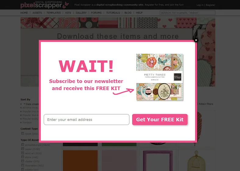 Have Exit-Intent Popups for Lead Generation