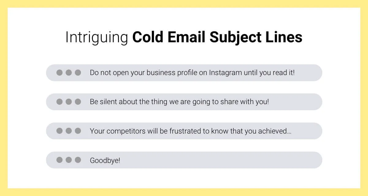 How to Write a Subject Line for a Cold Email