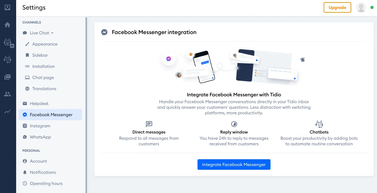 Integrate Facebook Messenger