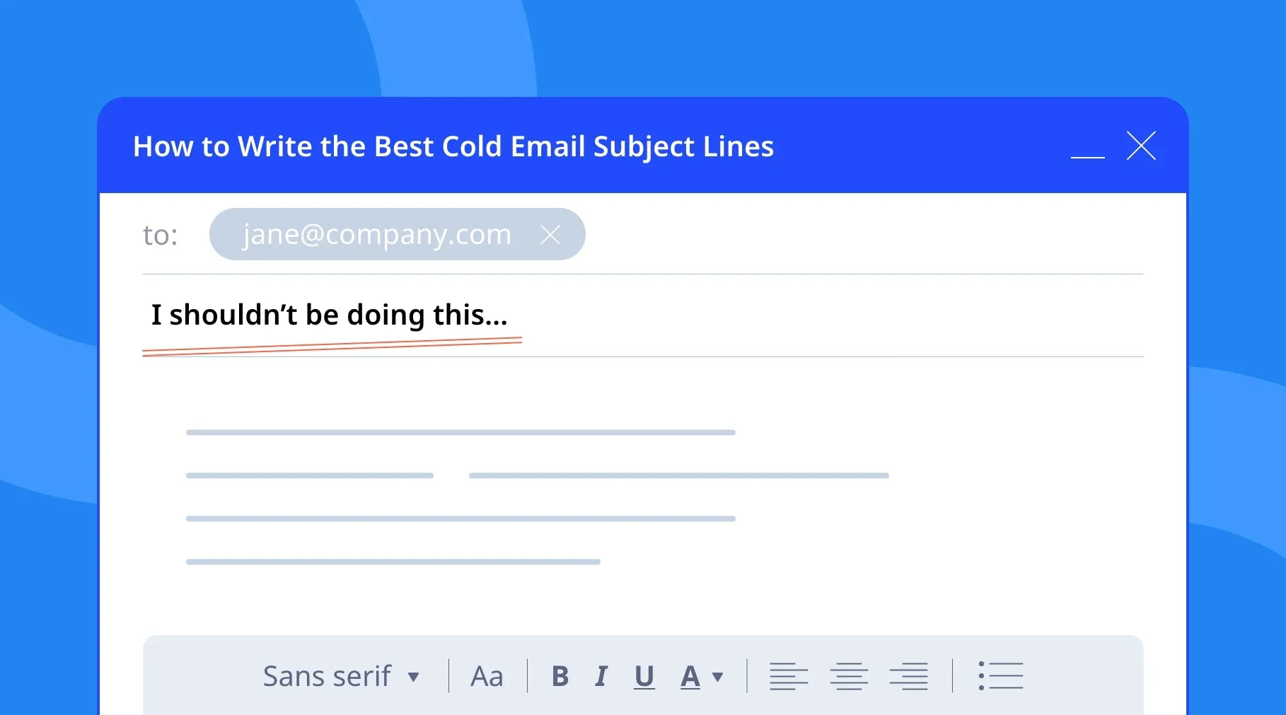 Cold Email Subject Lines