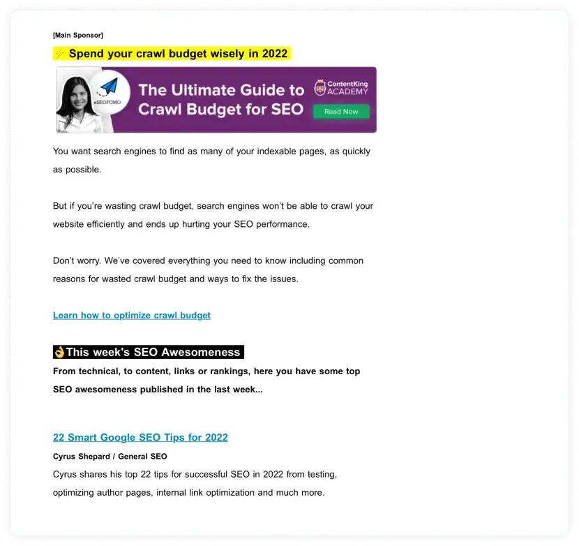 Identify the Message as an Ad