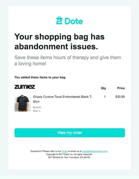 Abandoned Cart Emails