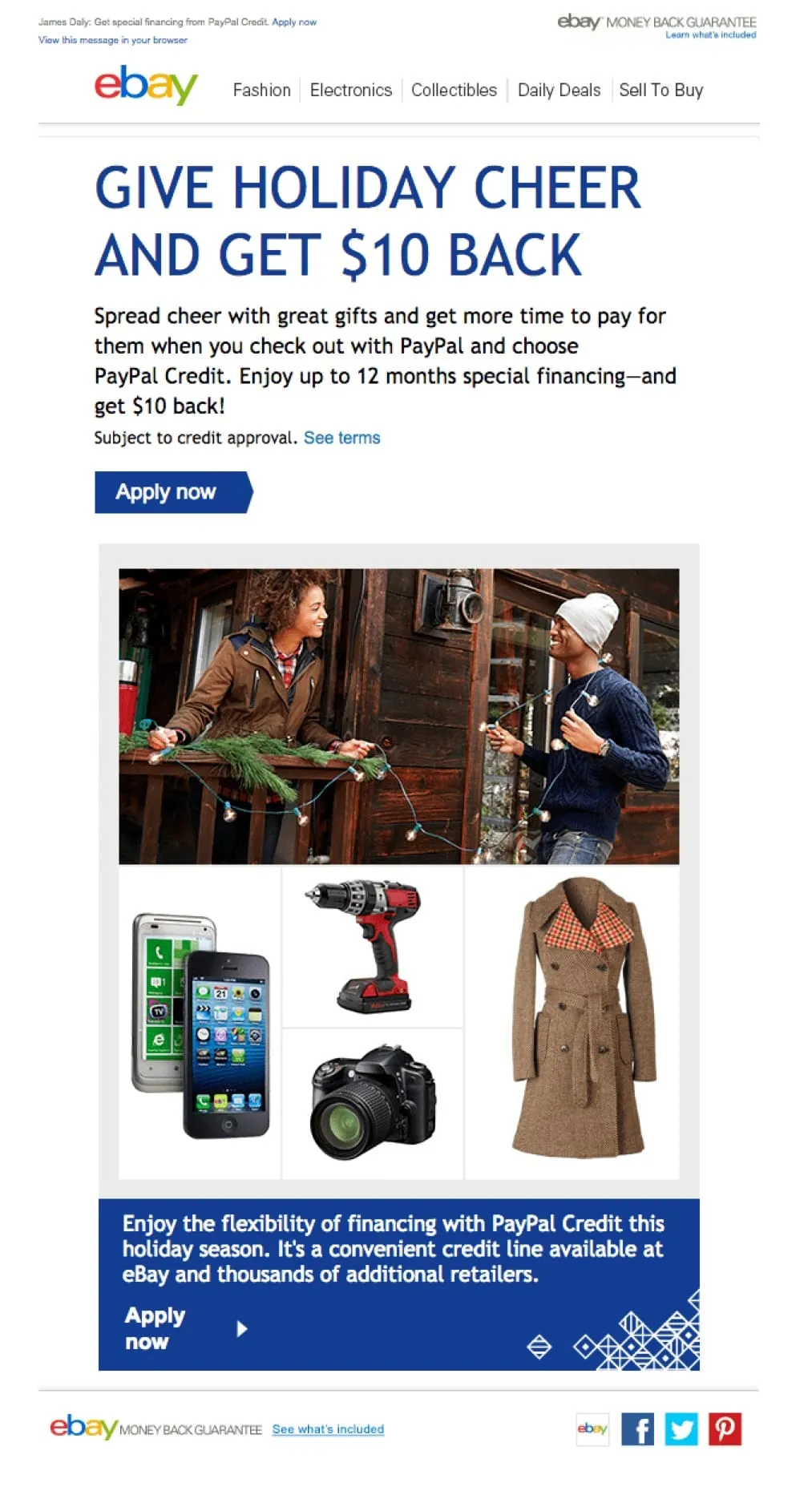 eBay Promotional Email