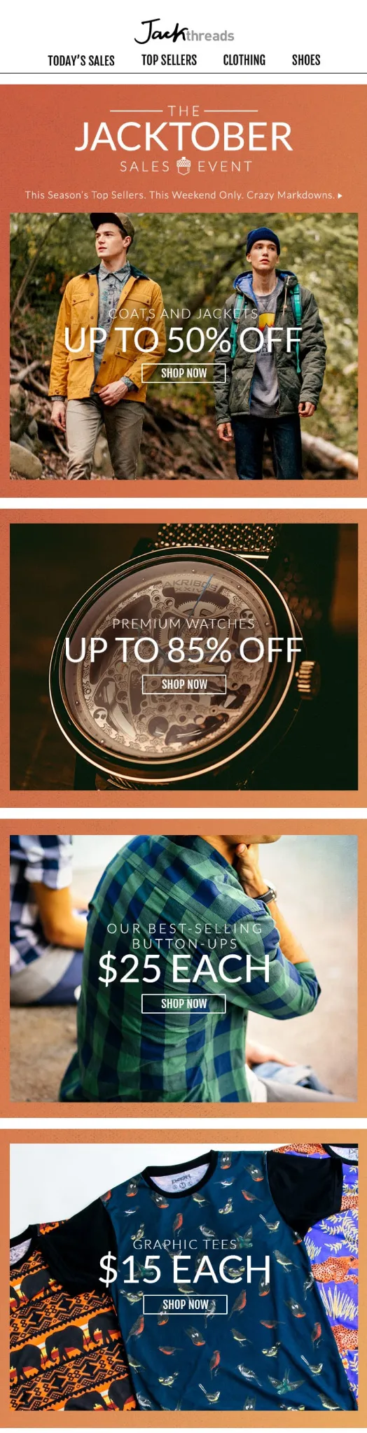 JackThreads Promotional Email