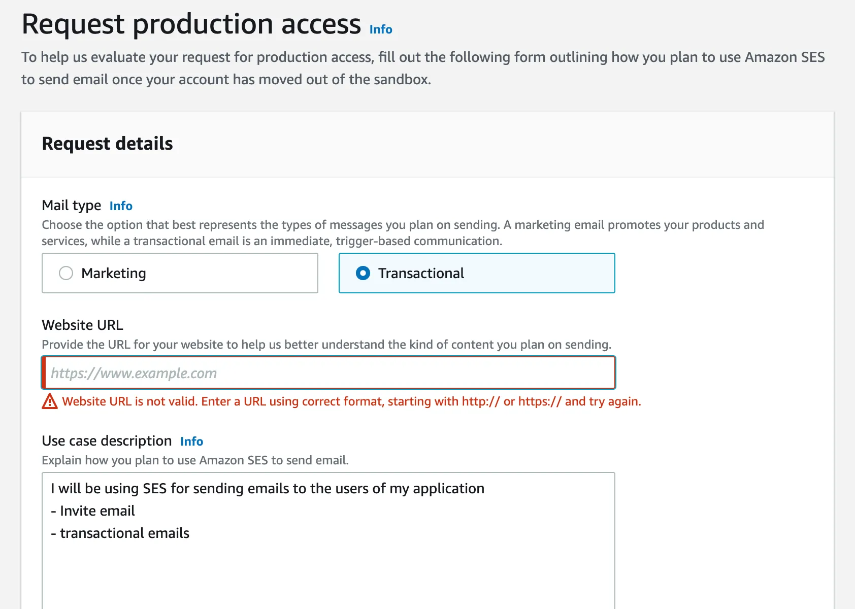 Request Production Access